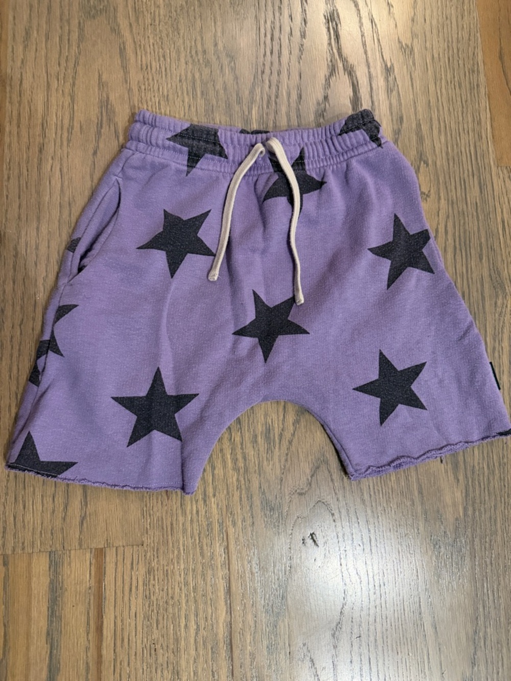 Kids nununu Purple Star Lounge Shorts with Drawstring